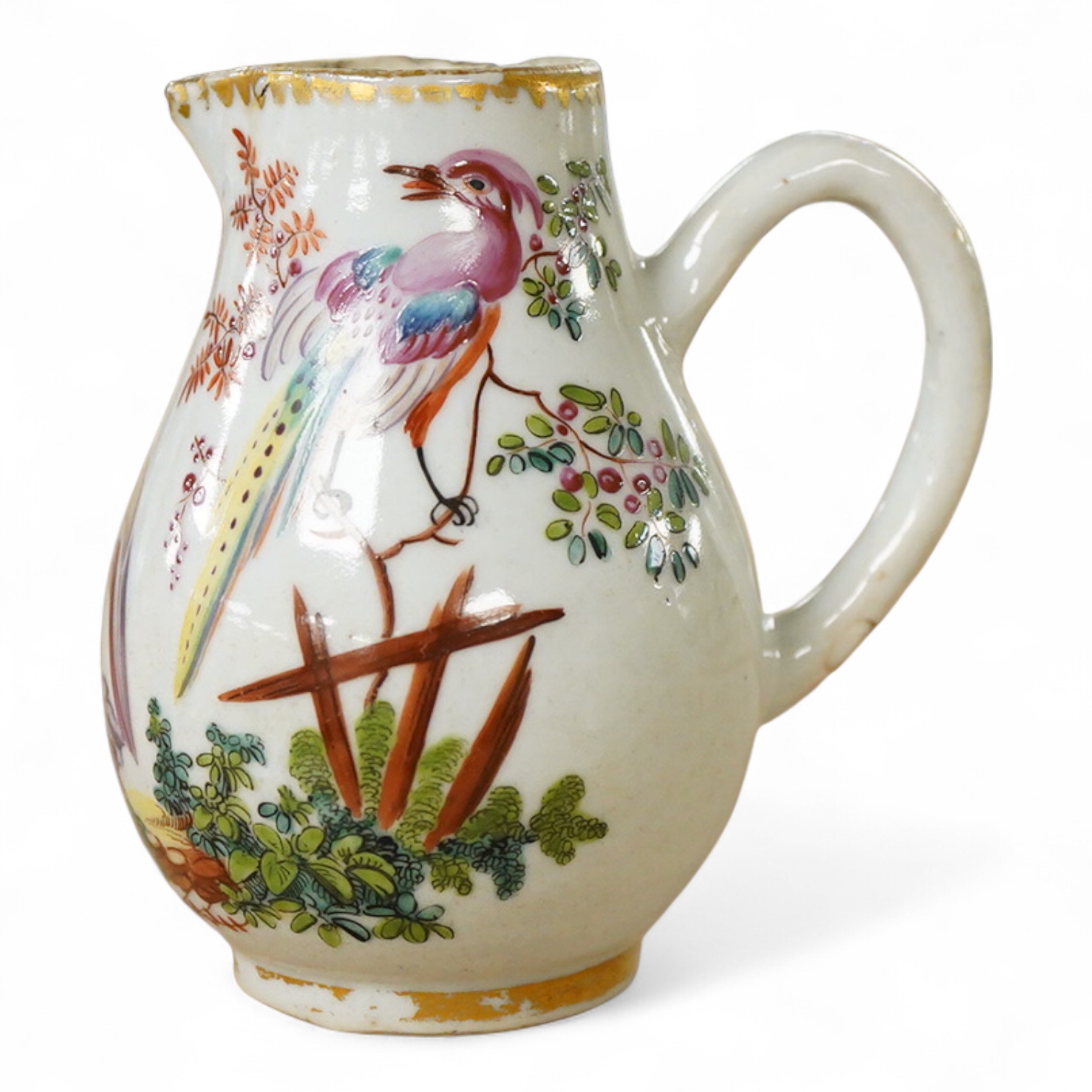 A Chinese porcelain milk jug, decorated in the atelier of James Giles, c.1760 - 9.5cm high